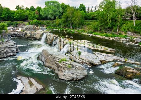 Chutes Hog's Back sur la rivière Rideau à Ottawa, Canada. Banque D'Images