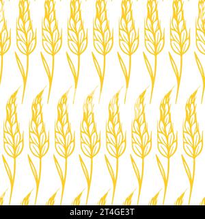 Motif Seamless naturel blé Illustration de Vecteur