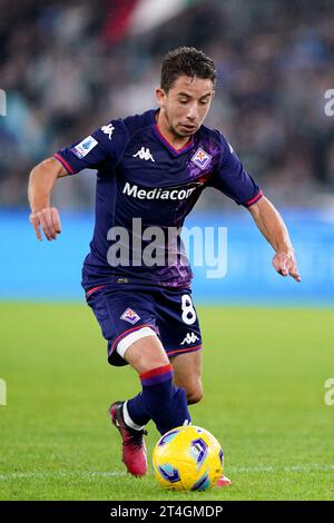 Rome, Italie. 30 octobre 2023. Maxime Lopez de ACF Fiorentina lors du match Serie A Tim entre le SS Lazio et ACF Fiorentina au Stadio Olimpico le 30 octobre 2023 à Rome, Italie. Crédit : Giuseppe Maffia/Alamy Live News Banque D'Images