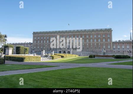 Palais royal de Stockholm Kungliga slott résidence officielle du monarque suédois. Banque D'Images