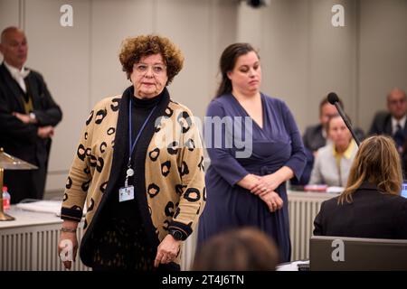 LA HAYE - Ilona Lagas (BBB) au Sénat après le vote. Les membres du Sénat votent sur la loi de dispersion. La faction SGP au Sénat voulait que la loi sur la répartition des demandeurs d'asile entre les municipalités soit déclarée controversée. ANP PHIL NIJHUIS netherlands Out - belgique Out Banque D'Images