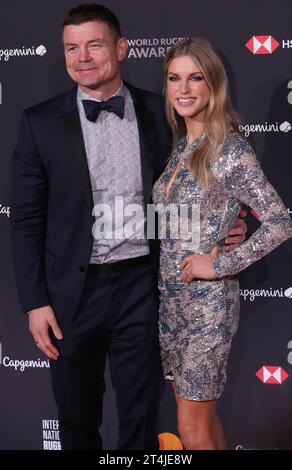 Paris, France. 29 octobre 2023. Brian O'Driscoll et Amy Huberman lors des World Rugby Awards 2023 le 29 octobre 2023 à l'opéra Garnier à Paris - photo Laurent Dairys/DPPI crédit : DPPI Media/Alamy Live News Banque D'Images