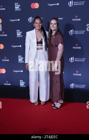 Tyla Nathan-Wong, Michaela Blyde lors des World Rugby Awards 2023 le 29