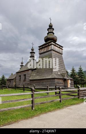 Église catholique romaine des Saints Cosmas et Église Damienne, Skwirtne, petite Pologne Voïvodie, Pologne Banque D'Images