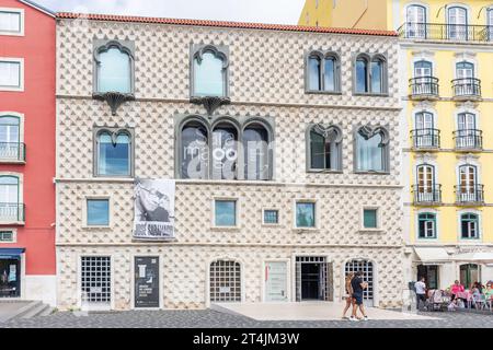 Casa dos Bicos (Fondation José Saramago), Rua dos Bacalhoeiros, quartier Alfama, Lisbonne, Portugal Banque D'Images