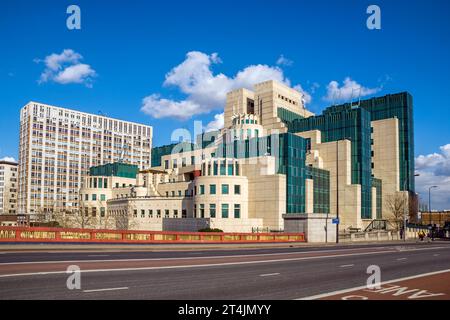 MI6, pont vauxhall, londom, angleterre, royaume-uni, europe Banque D'Images