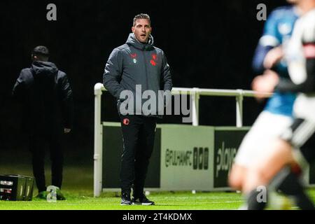 Londres, Royaume-Uni. 31 octobre 2023. Londres - Melvin Boel, entraîneur U21 du Feyenoord, lors du match entre Fulham FC U21 et Feyenoord U21 au Motspur Park le 31 octobre 2023 à Londres, Royaume-Uni. Crédit : photos boîte à boîte/Alamy Live News Banque D'Images