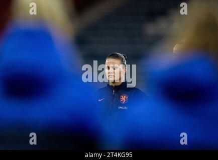 31 octobre 2023 ; Hampden Park, Glasgow, Écosse : UEFA Womens Nations League, Écosse contre pays-Bas ; Capitaine Sherida Spitse des pays-Bas Banque D'Images