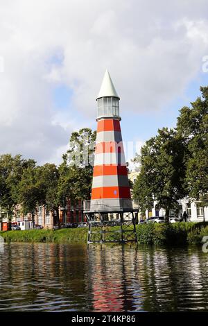 Le phare d'Aldo Rossi au parc Valkenberg à Breda, pays-Bas Banque D'Images