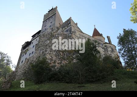 Château de Bran (vu du nord), Bran, Comté de Braşov, Transylvanie, Roumanie, Europe Banque D'Images