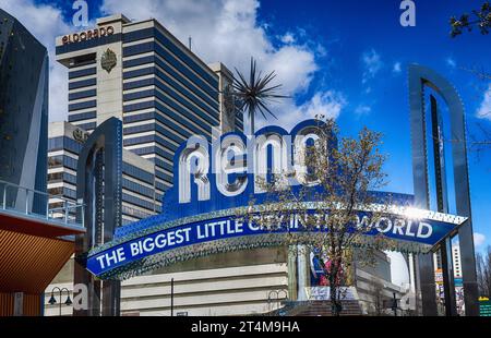 Reno dans le Nevada Banque D'Images