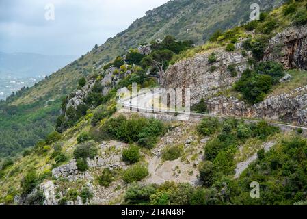 Route nationale 18 (SS18) - Italie Banque D'Images