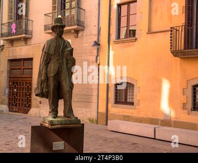 Rues et bâtiments du centre historique de la ville de Vic (Osona, Barcelone, Catalogne, Espagne) ESP : Calles y edificios del centro histórico Banque D'Images