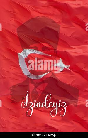 10 Kasim Ataturk Anma Gunu AKA le 10 novembre est l'anniversaire de la mort d'Ataturk. Banque D'Images