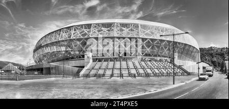 NICE, FRANCE - 16 AOÛT : vue extérieure d'Allianz Riviera Stade de Nice, Côte d'Azur, France, le 16 août 2019. Le stade accueille des matchs à domicile de O Banque D'Images