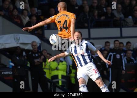 Barclays Premier League - West Bromwich Albion contre Wolverhampton Wanderers Adlene Guedioura de Wolverhampton Wanderers et Nicky Shorey de West Bromwich Albion 16/10/2011 Banque D'Images