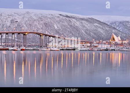 La cathédrale arctique-Tromso, Norvège Banque D'Images