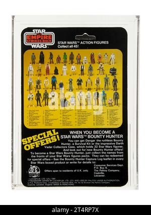 1981 Palitoy Star Wars Empire Strikes Back 45 Back-A Imperial TIE Fighter pilote Carded Toy action Figurine AFA 80 Near Mint condition Banque D'Images