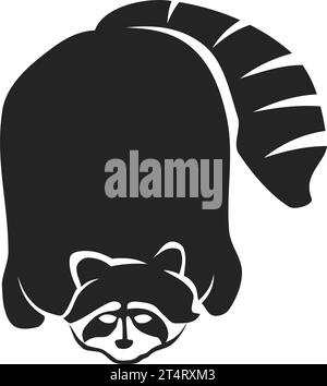 Modèle de logo de raton laveur isolé. Identité de marque. Icône graphique vectoriel abstrait Illustration de Vecteur