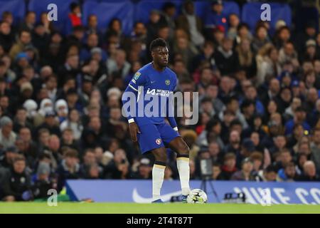 1 novembre 2023 ; Stamford Bridge, Chelsea, Londres, Angleterre : Carabao Cup football, Chelsea contre Blackburn Rovers ; Benoit Badiashile de Chelsea Banque D'Images