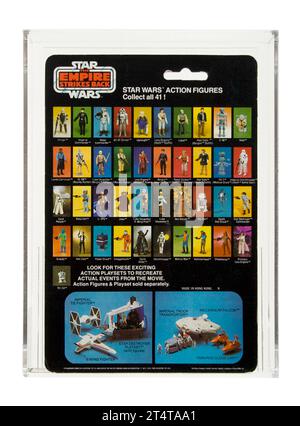 1980 Palitoy Star Wars Empire Strikes Back 41 Back-B Lobot Carded Toy action Figurine AFA 80 Near Mint condition Banque D'Images