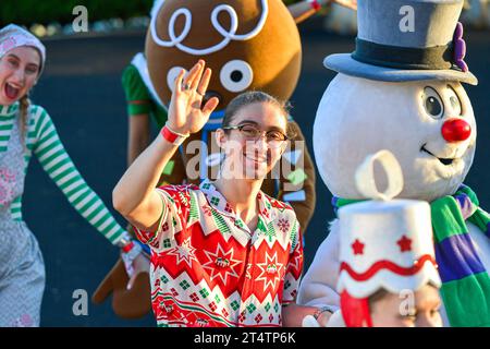 Sydney, Australie - 4 décembre 2020 : Parade de Noël pendant le Royal Randwick Christmas Festival au Royal Randwick racecourse. Banque D'Images