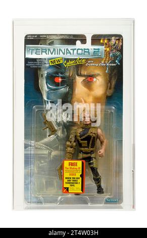 1992 Kenner Terminator 2 série 3 Cyber-Grip Carded action Figure AFA 85-Y près de l'état Mint+ Banque D'Images