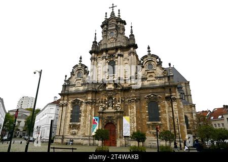 Saint Jean Baptiste au Béguinage. Église de style baroque – Bruxelles Belgique – 23 octobre 2023 Banque D'Images