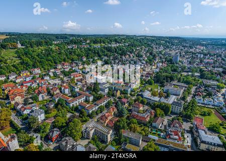 Ravensburg, une belle ville de district dans la haute Souabe, d'en haut Banque D'Images