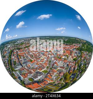 Ravensburg, une belle ville de district dans la haute Souabe, d'en haut Banque D'Images