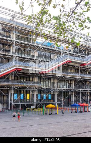 Le Centre Pompidou Musée, place Georges Pompidou, Beaubourg, Paris, Île-de-France, France Banque D'Images