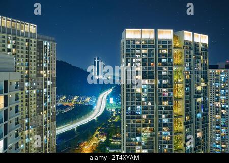 Vue aérienne de Luxury Condo à Desa ParkCity Kuala Lumpur Banque D'Images