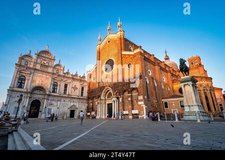 Ospedale civile SS et Basilique Santi Giovanni e Paolo, Venise, Italie Banque D'Images