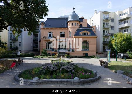 Jardin, Villa Loew-Beer, Drobneho 297, Brno, Jihomoravsky kraj, République tchèque Banque D'Images