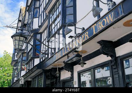 Llandoger Trow Pub, datant de 1664, Kings Street, Bristol. Banque D'Images