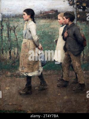 Camarades de classe (1884) de James Guthrie (1859-1930) Banque D'Images