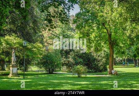 Parc de la ville, ancien jardin botanique, Tuebingen, Baden-Wuerttemberg, Allemagne Banque D'Images