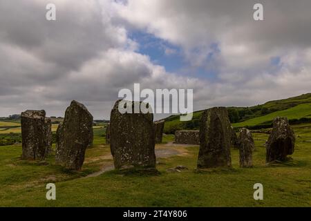 Steinzeitlicher Steinkreis von Drombeg Banque D'Images