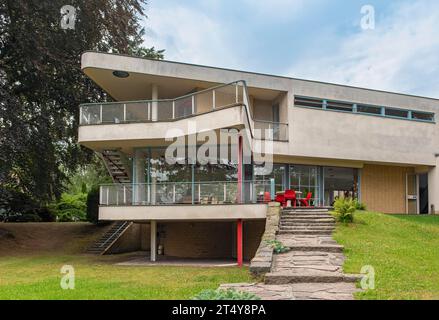 Villa Schminke, Stiftung Haus Schminke ou Schminke House, Lobau, Loebau, Allemagne, Europe Banque D'Images