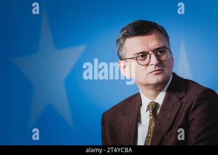 Berlin, Allemagne . 02 novembre 2023. Dmytro Kuleba, ministre des Affaires étrangères de l'Ukraine, a participé à la conférence "Une Union plus grande et plus forte" au ministère des Affaires étrangères à Berlin, le 2 novembre 2023. Crédit : dpa/Alamy Live News Banque D'Images