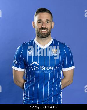 Photo de dossier datée du 09-08-2023 de Nicky Clark de St Johnstone reflétait une soirée « massive » pour lui-même et l'équipe après que son double contre Kilmarnock ait scellé une première victoire de Premiership de la saison. Date de parution : jeudi 2 novembre 2023. Banque D'Images