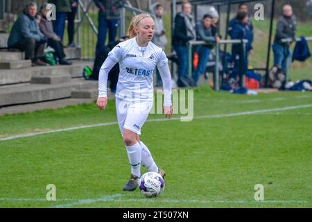 Neath, pays de Galles. 22 janvier 2017. Sophie Hancocks de Swansea City Ladies en action lors du match de la Welsh Premier Women's League entre Swansea City Ladies et Cardiff a rencontré les Ladies à la Llandarcy Academy of Sport à Neath, pays de Galles, Royaume-Uni, le 22 janvier 2017. Crédit : Duncan Thomas/Majestic Media. Banque D'Images