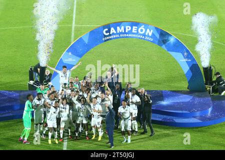 Maldonado, Uruguay , 28 octobre 2023, Alexander Dominguez de LDU lors du dernier match de la Conmebol Sudamericana Cup au Domingo Burgueño StadiumM Banque D'Images