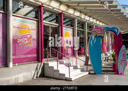 Le Malibu Barbie café était un restaurant éphémère pour promouvoir le film Barbie, été 2023, New York City, États-Unis Banque D'Images