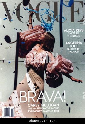 Couverture du numéro de novembre 2023 du magazine Vogue, États-Unis Banque D'Images