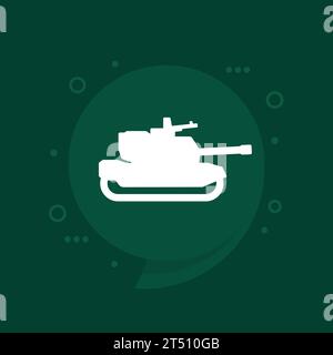 icône de char militaire pour le web Illustration de Vecteur