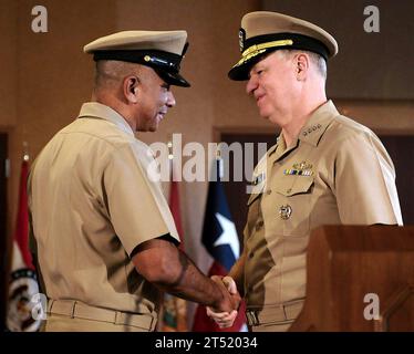 SMA Gary Roughhead, amiral, Chef des opérations navales, ONC, priorités de l’ONC, DISCUSSION, marine, Pentagone, marins Banque D'Images