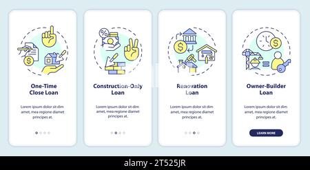 Coût de construction du parcours avec icônes multicolores Illustration de Vecteur