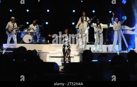 Le 2 novembre 2023, Beverley Knight se produit au Philharmonic de Liverpool, Royaume-Uni. Crédit photo : David Bronstein/Alamy Live News Banque D'Images