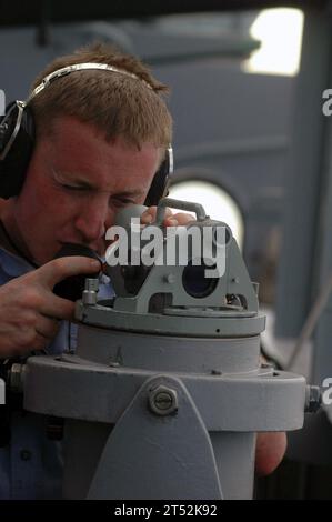 Télescope Alidade, Carrier Air Wing (CVW) 11, Nimitz Carrier Strike Group, porte-avions à propulsion nucléaire USS Nimitz (CVN 68), Océan Pacifique, zone d'opérations de la 7e flotte américaine Banque D'Images